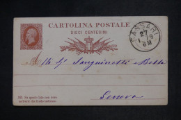 ITALIE - Lettre "Da Livorno" > Gènes - A Voir - 1867 - M 1963 - Non Classés