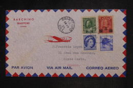 CANADA - Lettre Commerciale Par Avion > Monaco - Voir Dos - 1955 - M 1765 - Storia Postale