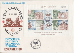 Spain 1980 Espamer '80 M/s FDC Ca 3.10.1980 (FF187) - FDC