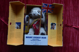 RR Mount Everest Merrythought Teddy Bear Signed E. Hillary With His Passport Hand Made In England Limited Edition - Ours