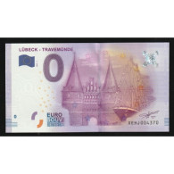 ALLEMAGNE - BILLET DE 0 EURO SOUVENIR - LÜBECK - TRAVEMÜNDE - 2016-1 - Private Proofs / Unofficial