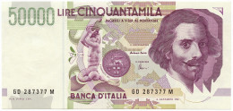 50000 LIRE GIAN LORENZO BERNINI II TIPO LETTERA D 20/02/1997 FDS-/FDS - Otros & Sin Clasificación