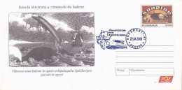 ANIMALS, MARINE MAMMALS, WHALES HUNTING HISTORY, SHIP, COVER STATIONERY, ENTIER POSTAL, 2006, ROMANIA - Balene