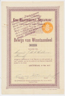 Fiscaal Droogstempel 15 C. AMST. 1917 - Winstaandeel - Revenue Stamps