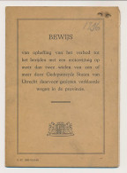 Leges 0.60 Provincie Utrecht 1950 - Ontheffing  - Revenue Stamps