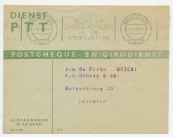 Machinestempel Postgiro Kantoor Arnhem 1957 - Non Classés