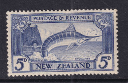 New Zealand 1935 5p Key Stamp Sc 192 MH 16214 - Unused Stamps