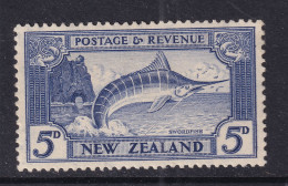 New Zealand 1935 5p Key Stamp Sc 192 MH 16214 - Ongebruikt