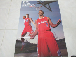 BASKET NBA POSTER 18 Chris PAUL Blake GRIFFIN LA CLIPPERS Au Dos James LEBRON    - Otros & Sin Clasificación