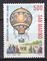 Y7599 - SAN MARINO Ss N°1125 - SAINT-MARIN Yv N°1080 ** MONTGOLFIERE - Nuovi