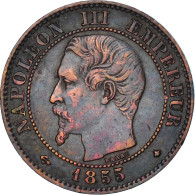 Monnaie, France, Napoleon III, Napoléon III, 2 Centimes, 1855, Strasbourg - 2 Centimes