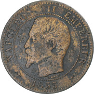 Monnaie, France, Napoleon III, Napoléon III, 2 Centimes, 1853, Strasbourg, TB - 2 Centimes