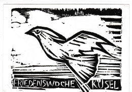 Paix / Peace / Frieden : Friedenswoche, Küsel : Linogravure Ou Xylogravure / Holz- Oder Linoschnitt - Filosofie