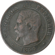 Monnaie, France, Napoleon III, Napoléon III, 2 Centimes, 1854, Strasbourg, TB - 2 Centimes