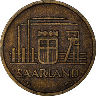 Monnaie, SAARLAND, 10 Franken, 1954, Paris, TTB, Aluminum-Bronze, KM:1 - Other & Unclassified