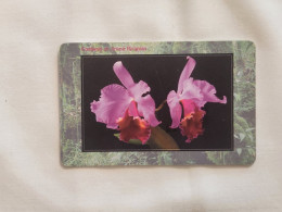 CZECH REPUBLIC-(C267-04.01.99)-Orchid Cattleya-(217)-(50units)-(01.01.1999)(tirage-200.000)-used Card - Czech Republic
