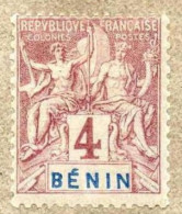 BENIN : Allégories , " Bénin" En Bleu  Dans Le Cartouche - - Nuovi