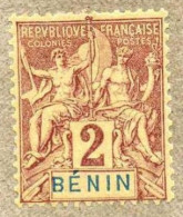 BENIN : Allégories , " Bénin" En Bleu  Dans Le Cartouche - - Nuovi