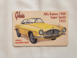 CZECH REPUBLIC-(C272A-11.02.99)-Alfa Romeo 1900-(219)-(50units)-(01.02.1999)(tirage-150.000)-used Card - Czech Republic