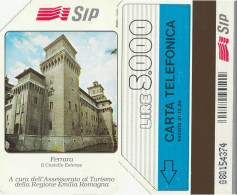 SCHEDA TELEFONICA USATA P110 FERRARA 5000 PK (374 -TURISTICA - Openbaar Voorlopers