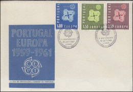 Portugal 907-909 EUROPA / CEPT 1961 - Satz Auf Schmuck-FDC LISBOA 18.9.1961 - Other & Unclassified