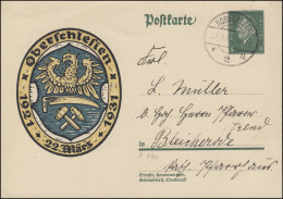 P 190 Volksabstimmung In Oberschlesien NORDHAUSEN 2 - 29.8.1931 Nach Bleicherode - Other & Unclassified