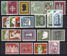 227-248 Bund-Jahrgang 1956, 22 Marken Komplett, ** Postfrisch - Jaarlijkse Verzamelingen