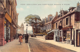 Wales - BANGOR - High Street And Town Clock - Gwynedd