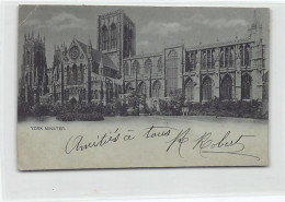 England - YORK - Minster By Night - Year 1903 FORERUNNER SMALL SIZE POSTCARD - York