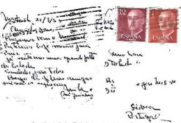 Spain & Marcofilia, Madrid, Plaza De Espana, Monumento A Cervantes, Lisboa 1959 (78) - Cartas & Documentos