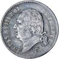 Monnaie, France, Louis XVIII, Louis XVIII, 1/4 Franc, 1818, Paris, TTB+, Argent - 25 Centimes