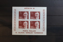 Türkei Block 22B Mit 2617 Postfrisch Briefmakenausstellung #RR435 - Andere & Zonder Classificatie