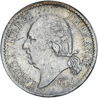 Monnaie, France, Louis XVIII, 1/4 Franc, 1824, Bayonne, TTB, Argent - 25 Centimes