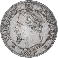 Monnaie, France, Napoleon III, 2 Centimes, 1862, Bordeaux, TTB+, Bronze - 2 Centimes