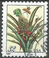 USA 1997 Merian Botanical Flowering Pineapple Booklet C.32 SC.#3129a 3ides P.11.25 + 1side P.10.75 - VFU - Usados