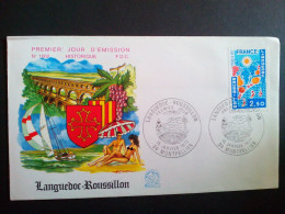Enveloppe Premier Jour FDC De France : Languedoc - Roussillon 1977 - 1970-1979