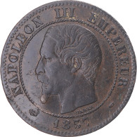 Monnaie, France, Napoleon III, 2 Centimes, 1857, Marseille, TB, Bronze - 2 Centimes