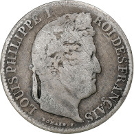 France, 1/2 Franc, Louis-Philippe, 1841, Lille, Argent, TB, Gadoury:408 - 25 Centimes