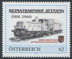 ÖSTERREICH / Heimatbahnhof Attnang ÖBB 2060 / Postfrisch / ** / MNH - Timbres Personnalisés