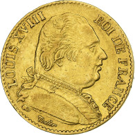 France, Louis XVIII, 20 Francs, Louis XVIII, 1815, Paris, Or, TTB+ - 20 Francs (goud)