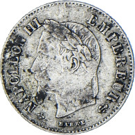 Monnaie, France, Napoleon III, 20 Centimes, 1866, Paris, TB+, Argent, KM:805.1 - 20 Centimes