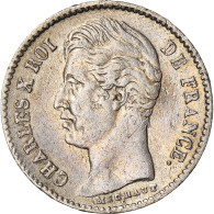 Monnaie, France, Charles X, 1/4 Franc, 1828, Paris, TTB+, Argent, Gadoury:353 - 25 Centimes