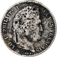 France, Louis-Philippe I, 1/4 Franc, 1835, Paris, Argent, TB+, Gadoury:355 - 25 Centimes