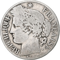 France, Franc, Cérès, 1872, Paris, Argent, TB, Gadoury:465a, KM:822.1 - 1 Franc