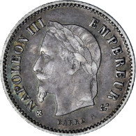 Monnaie, France, Napoleon III, Napoléon III, 20 Centimes, 1867, Strasbourg - 20 Centimes