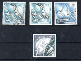 MONACO  TIMBRES OISEAUX NEUFS MH* ET LE RARE PA 67 OBLITERE   COTE TOTALE 319 EUROS - Posta Aerea