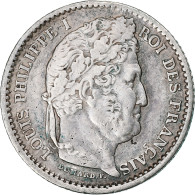 France, Louis-Philippe I, 25 Centimes, 1845, Rouen, Argent, TTB+, Gadoury:357 - 25 Centimes
