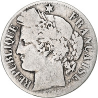 France, Franc, Cérès, 1871, Bordeaux, Argent, TB, Gadoury:465, KM:822.2 - 1 Franc