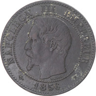 Monnaie, France, Napoleon III, 2 Centimes, 1856, Marseille, TB, Bronze - 2 Centimes