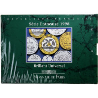 France, Coffret 1 C. à 20 Frs., 1998, Monnaie De Paris, BU, FDC - Other & Unclassified